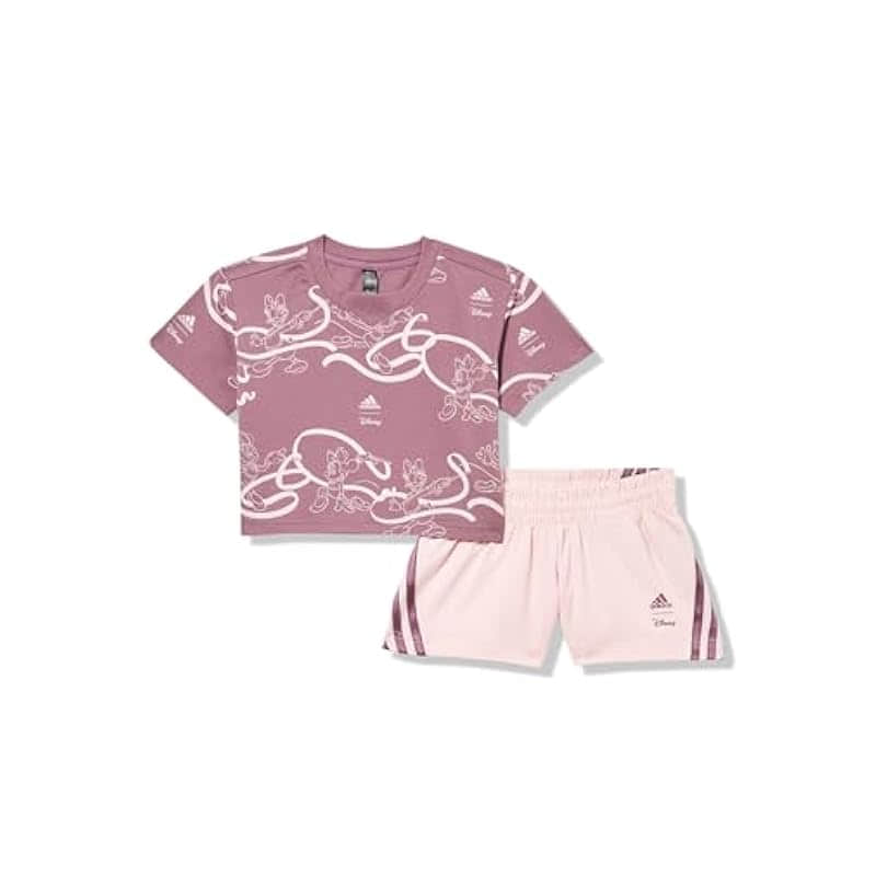 adidas Girls Disney Minnie & Daisy T-Shirt Set - Fun & Stylish
