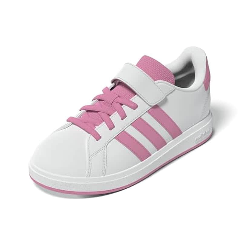adidas Grand Court 2.0 Elastic Lace Sneakers for Kids – Timeless Style