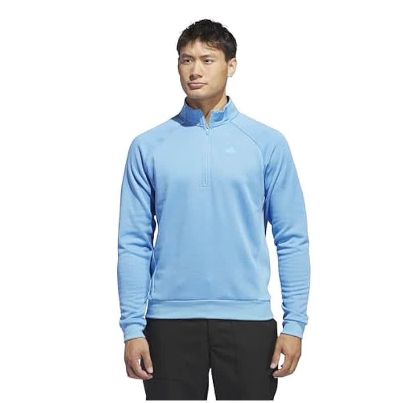 adidas Men's DWR Quarter-Zip Pullover - Lightweight & Water-Resistant