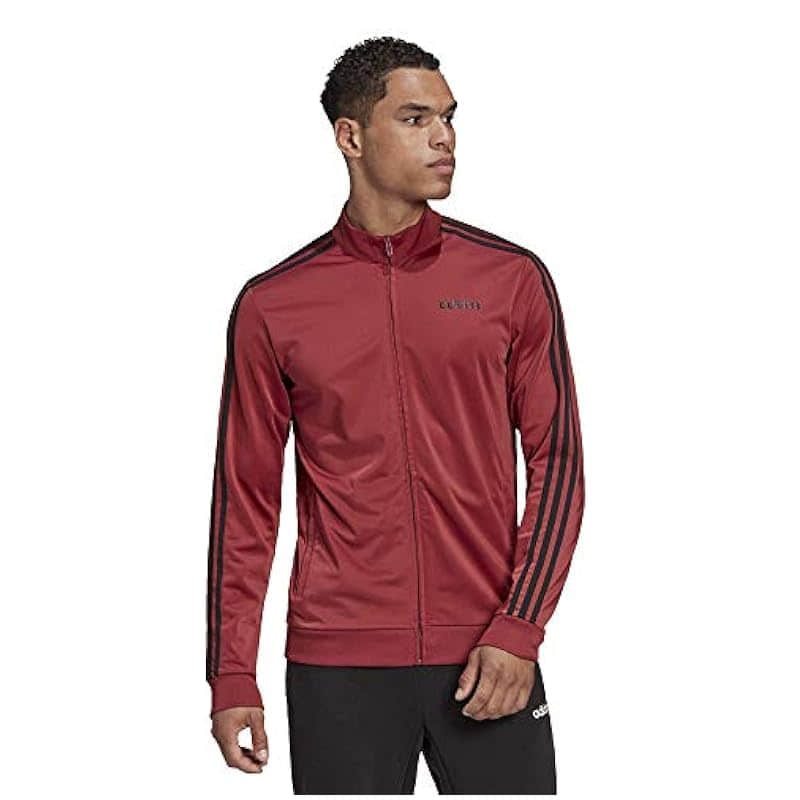 adidas Men's Essentials 3-Stripes Tricot Track Jacket - Comfort & Style