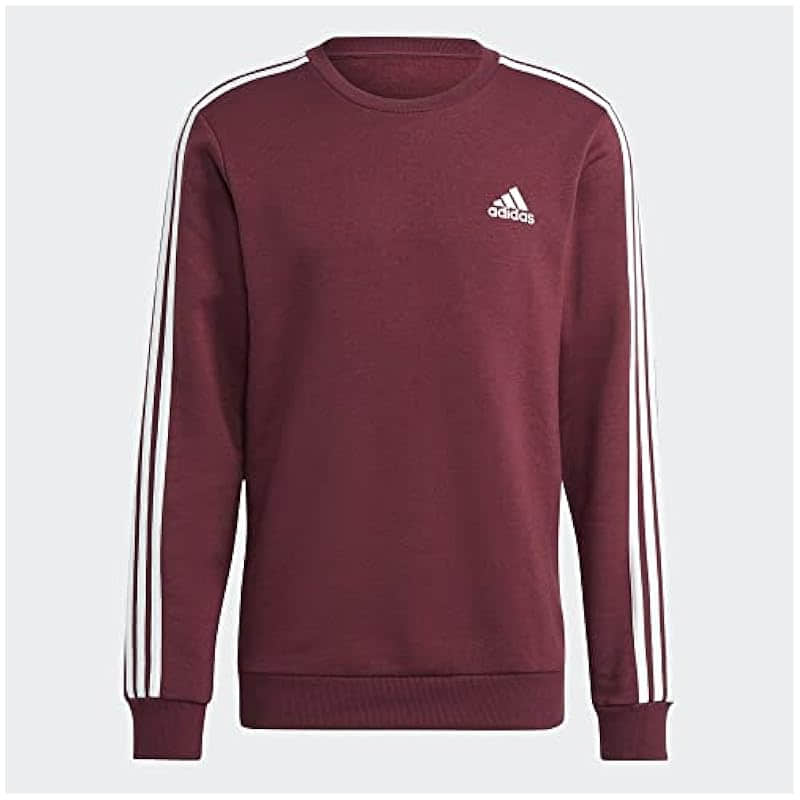 adidas Men's Essentials Fleece 3-Stripes Sweatshirt - Premium Comfort