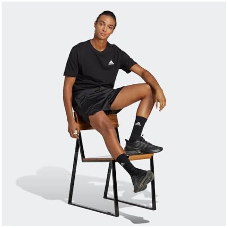 adidas Men's Essentials Jersey T-Shirt - Embroidered Logo