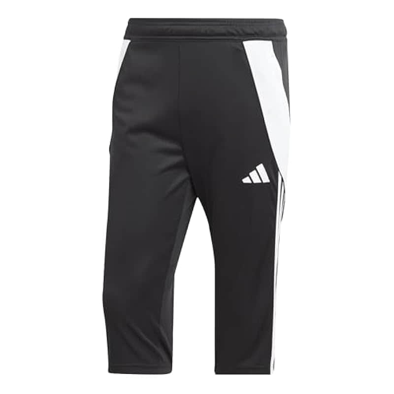 adidas Men's Tiro 24 3/4 Pants - Black/White Activewear