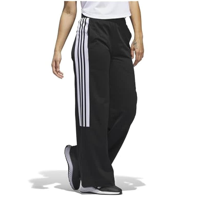 adidas Women's Essentials Color Block Tricot Track Pants - Blue