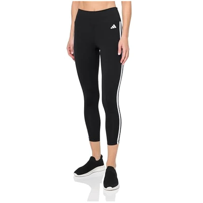 adidas Women's High Waisted 7/8 Training Tights - 3-Stripes Design