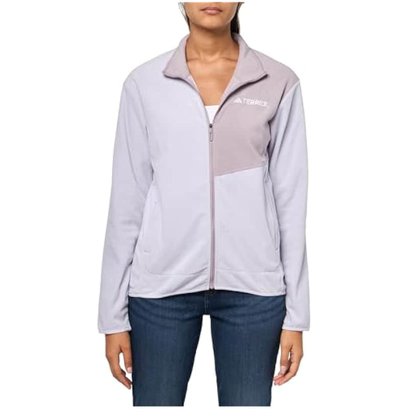 adidas Women's Terrex Multi Full-Zip Fleece Jacket – Warm & Stylish